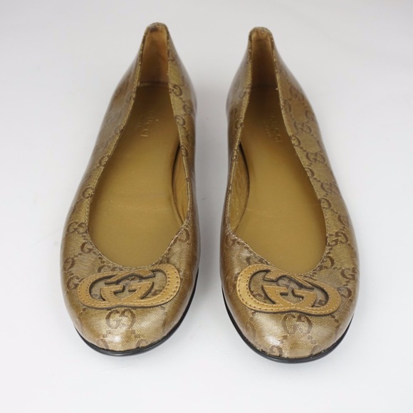 Gucci Patent GG Monogram Flats Size 7.5 - Picture 3 of 9